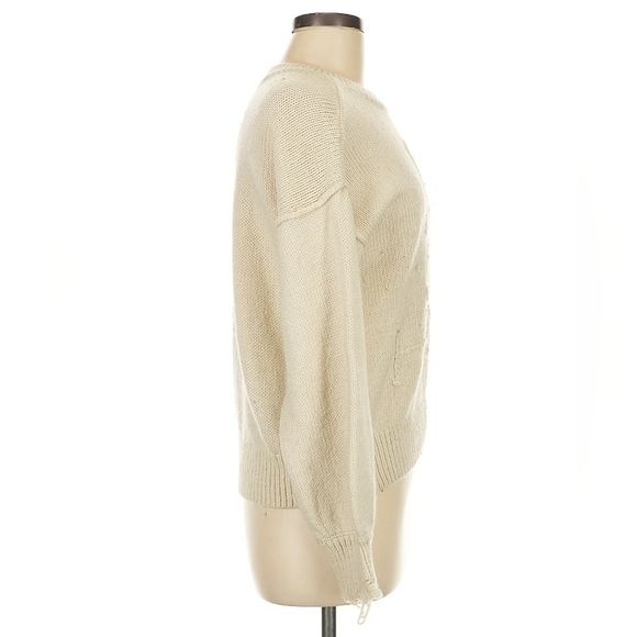 Wildfox “Let’s Stay Home” Distressed Knit Sweater – Size XS - Picture 4 of 7